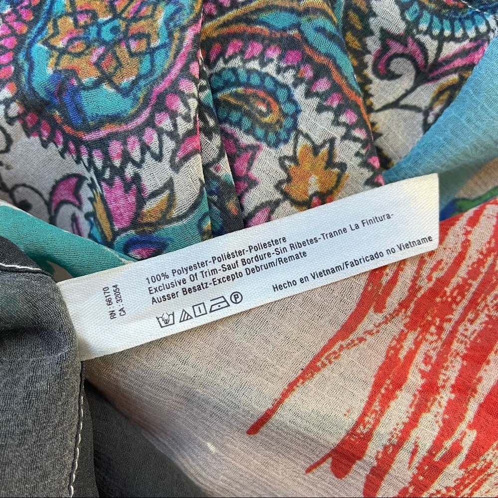 Free People Long Magic Print Cardigan Kimono NEW - Picture 7 of 8